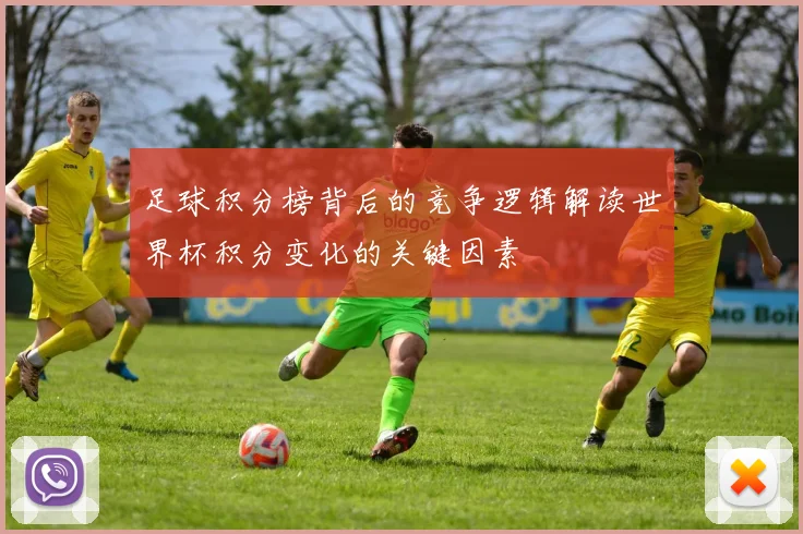 足球积分榜背后的竞争逻辑解读世界杯积分变化的关键因素